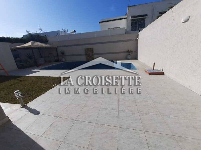 Appartement S+3 meublé et avec piscine à La Marsa